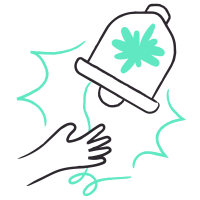 Crafty illusstrations7_hand gestures _ gesture, bell, ringtoe, notification, reminder